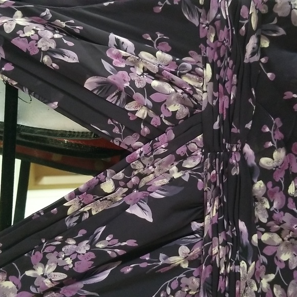 Adrianna Papell Ruffled Floral Dress - Picture 2 of 15